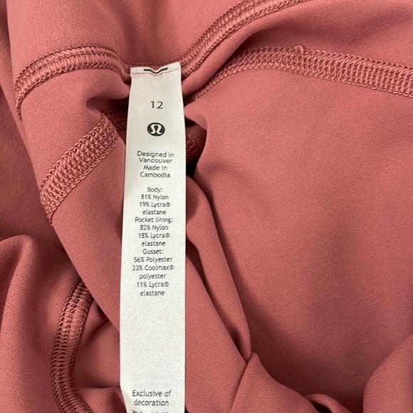 NWT Lululemon Groove Pant Flare Super High-Rise *Nulu Brier Rose Size 12 - Picture 6 of 9